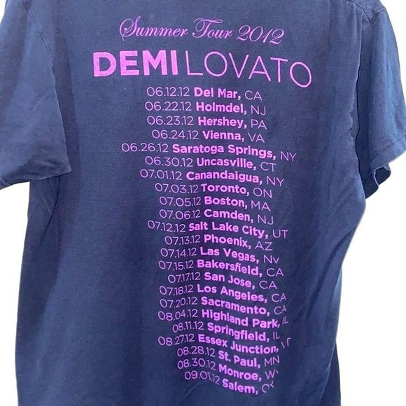 Vintage Other - Demi Lovato 2012 Concert Tee!